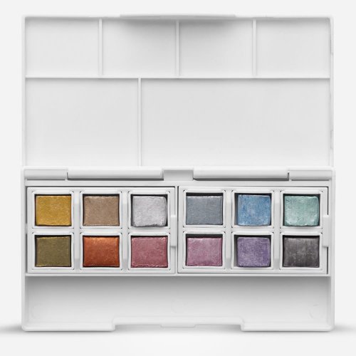Derwent Metalik Paint Pan Set Sulu Boya Seti