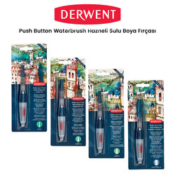 Derwent - Derwent Push Button Waterbrush Hazneli Sulu Boya Fırçası