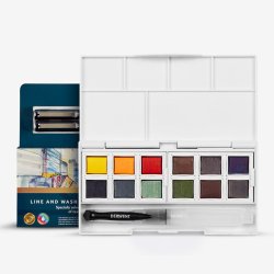 Derwent - Derwent Line And Wash Paint Pan Set Sulu Boya Seti (1)