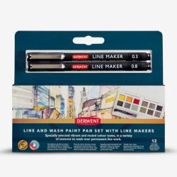 Derwent Line And Wash Paint Pan Set Sulu Boya Seti - Thumbnail