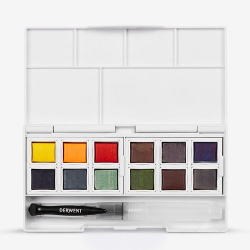 Derwent Line And Wash Paint Pan Set Sulu Boya Seti