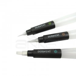Derwent Waterbrush Su Hazneli Fiber Uçlu Fırça 3lü Set - Thumbnail