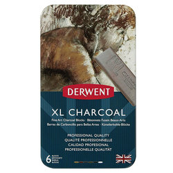 Derwent - Derwent XL Charcoal 6lı Füzen Set (1)