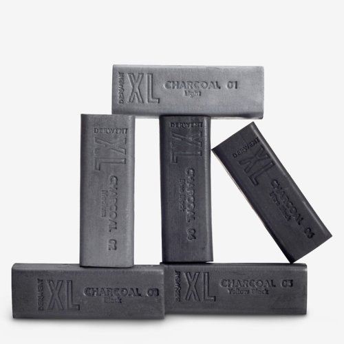 Derwent XL Charcoal Blocks 6lı Füzen Set