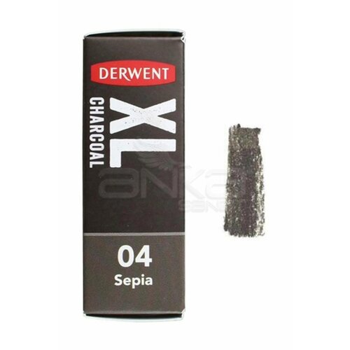 Derwent XL Charcoal Blocks Kalın Füzen 04 Sepia