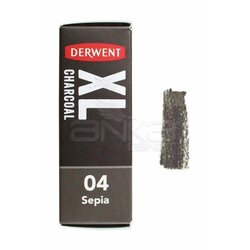Derwent - Derwent XL Charcoal Blocks Kalın Füzen 04 Sepia