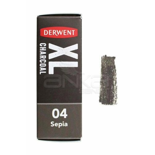 Derwent XL Charcoal Blocks Kalın Füzen 04 Sepia - 04 Sepia