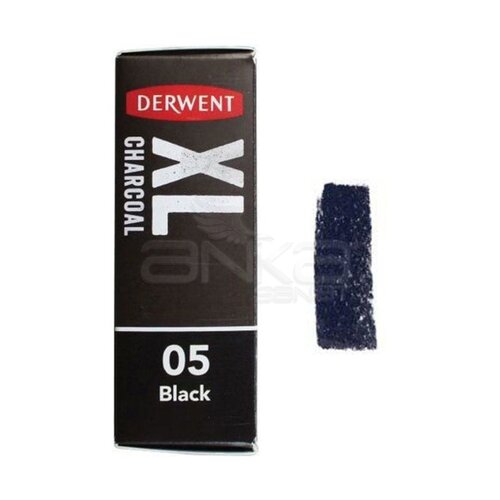 Derwent XL Charcoal Blocks Kalın Füzen 05 Black - 05 Black