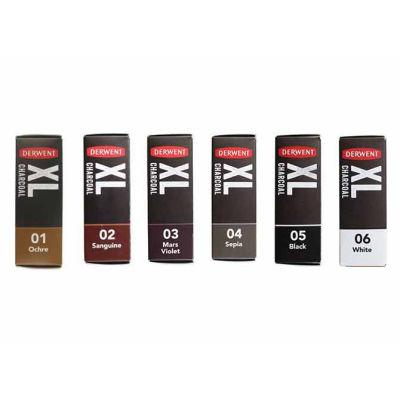 Derwent XL Charcoal Blocks Kalın Füzen