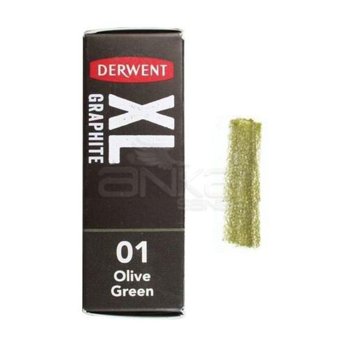 Derwent XL Graphite Block Sulandırılabilen Grafit Füzen 01 Olive Green