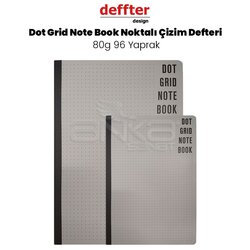 Deffter - Dot Grid Note Book Noktalı Çizim Defteri 80g 96 Yaprak
