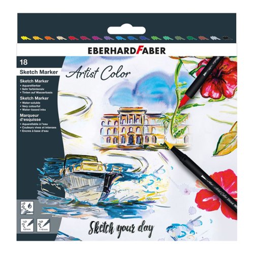 Eberhard Faber Artist Color Eskiz Markörü 18li Set