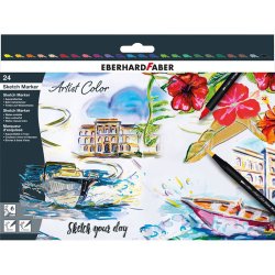 Eberhard Faber - Eberhard Faber Artist Color Eskiz Markörü 24lü Set