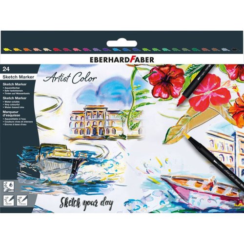 Eberhard Faber Artist Color Eskiz Markörü 24lü Set