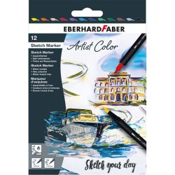 Eberhard Faber Artist Color Sketch Marker Seti 12li - Thumbnail