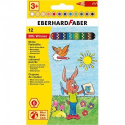 Eberhard Faber - Eberhard Faber Big Winner Jumbo Kuru Boya Kalemi 12li 518712