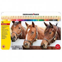 Eberhard Faber - Eberhard Faber Kuru Boya Kalem Seti 3.0mm Metal Kutu 36lı 514836