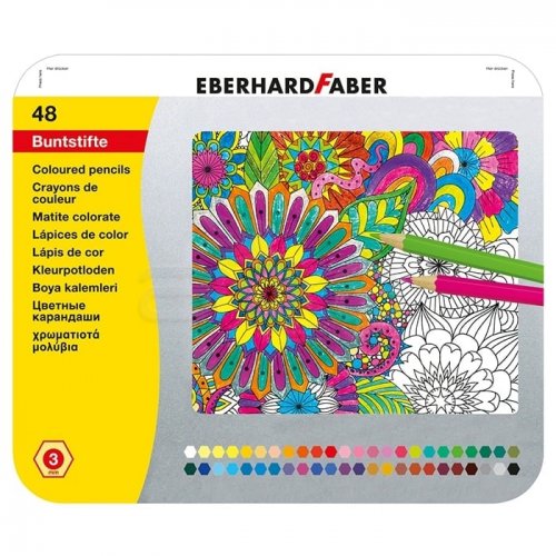Eberhard Faber Kuru Boya Metal Kutu 48li 514848