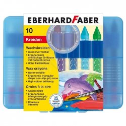 Eberhard Faber - Eberhard Faber Wax Crayons Sulandırılabilir Mumlu Pastel 10lu 521110
