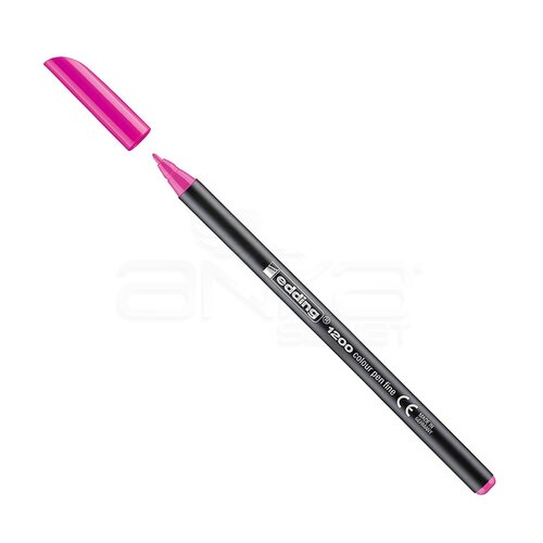 Edding 1200 İnce Uçlu Keçeli Kalem 1mm 069 Fosforlu Pembe