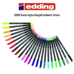 Edding - Edding 1200 İnce Uçlu Keçeli Kalem 1mm