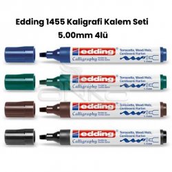 Edding - Edding 1455 Kaligrafi Kalem Seti 5.00mm 4lü