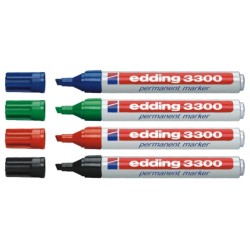 Edding - Edding 3300 Kesik Uçlu Permanent Markör Kalemi 1-5mm