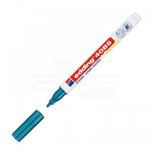 Edding 4085 Likit Tebeşir Kalemi 1-2mm 073 Metalik Mavi - 073 Metalik Mavi