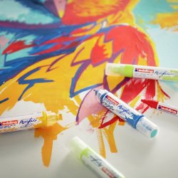 Edding 5000 Akrilik Marker Kalem 5-10mm Kesik Uç 5li Soyut Renkler - Thumbnail