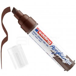 Edding - Edding 5000 Akrilik Marker Kalem 5-10mm Kesik Uç 907 Çikolata Kahvesi