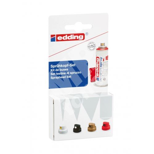 Edding 5200 Permanent Sprey Boya Başlığı 4lü Paket