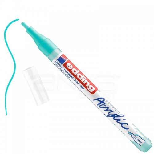 Edding 5300 Akrilik Marker Kalem 1-2mm Yuvarlak Uç 934 Parlak Turkuaz