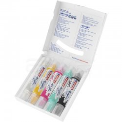 Edding - Edding 5400 Akrilik Marker Kalem Çift Uçlu 3D Double Liner 5li Temel Renkler (1)