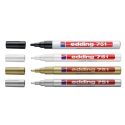 Edding - Edding 751 Paint Markör Kalem 1-2mm