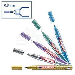 Edding - Edding 780 Gloss Paint Marker Metalik 0.8mm 5li Set (1)