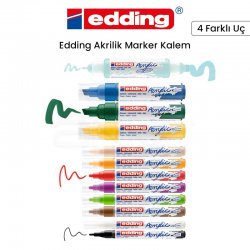 Edding - Edding 5100 Akrilik Marker Kalem 2-3mm Yuvarlak Uç Marker Kalem