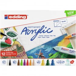 Edding - Edding Akrilik Marker Kalem Creative Set 12li