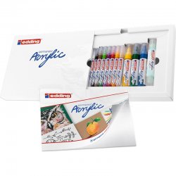 Edding Akrilik Marker Kalem Creative Set 12li - Thumbnail