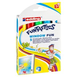 Edding - Edding 16 Funtastics Window Fun Cam Boyama Kalemi 5li