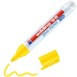 Edding - Edding 95 Glass Marker Cam Yazı Tahtası Kalemi Sarı