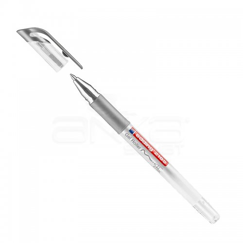 Edding 2185 Jel Roller Kalem 0.7mm-Gümüş - Gümüş