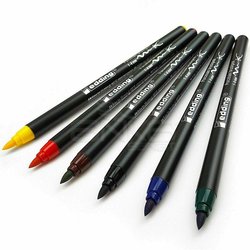 Edding - Edding Fırça Uçlu Porselen Kalemi 4200 1-4mm 6lı Set Basic (1)