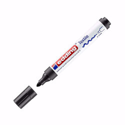 Edding - Edding Tekstil Kalemi 2-3mm 4500-Black
