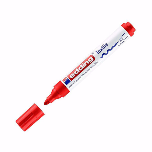 Edding Tekstil Kalemi 2-3mm 4500-Carmine Red - Carmine Red