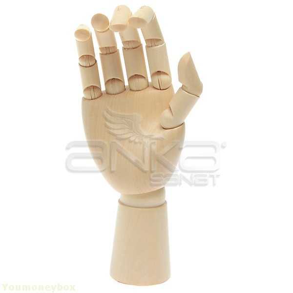 Ahşap El Manken Erkek 25cm