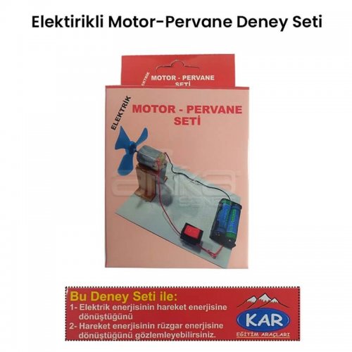Elektrik Motor-Pervane Deney Seti