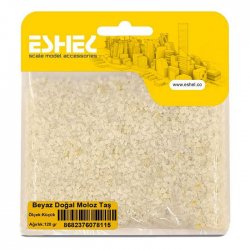 Eshel Beyaz Doğal Moloz Taş Küçük Paket İçi:120 gr - Thumbnail