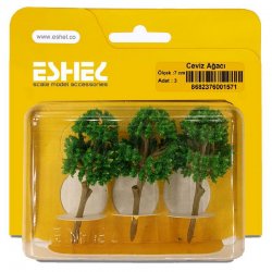 Eshel - Eshel Ceviz Ağacı 7cm Paket İçi:3