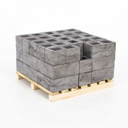Eshel - Eshel Düz Çimento Blok Gri 1/12 3x1.5x1.3cm (1)