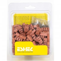 Eshel Minyatür 6 Delikli Tuğla 1/12 2x1x0.7cm - Thumbnail